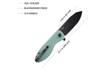 Image of Kubey Master Chief Linerlock Jade KUB358D