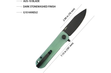 Image of Kubey NEO Linerlock Jade BSW