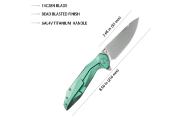 Image of Kubey Nova Framelock Green Titanium