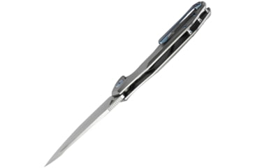 Image of Kubey Nova Framelock Folding Knife, 3.66 in, 14C28N Steel, Drop Point Blade, 6AL4V Titanium Handle, KB235F