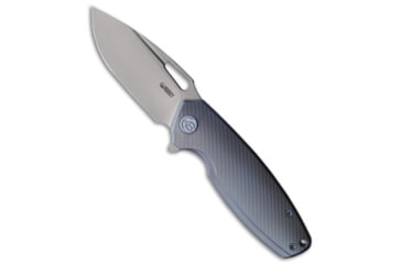 Image of Kubey Kubey Tityus Frame Lock Knife Blue Titanium 3.4" Bead Blast*DISCOUNT*, Blue, 14C28N, adult, BHQ-231309