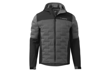 Image of KUIU Axis Thermal Hybrid Hooded Hunting Jacket Black-Gunmetal in Black Gunmetal Size 3XL E932EF8E, Black Gunmetal, 3XL, Adult, Male, 8040315289758