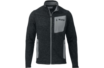 Image of Kuiu Base Camp Full Zip Sweater - Mens, Heather Black, 3XL, 14027-HB-3XL