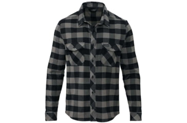 Image of Kuiu Base Camp HW Flannel Shirt - Mens, Grey Plaid, XL, 98024-GP-XL