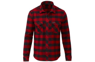 Image of Kuiu Base Camp HW Flannel Shirt - Mens, Red Plaid, XL, 98024-DR-XL