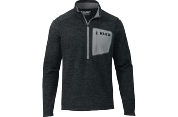 Image of Kuiu Base Camp Pullover Sweater - Mens, Heather Black, 3XL, 14016-HB-3XL