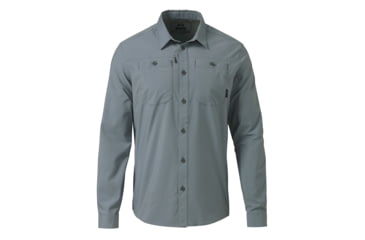 Image of KUIU Borrego Long Sleeves Hunting Shirt in Slate Size 3XL 789C28DF, Slate, 3XL, Polyester, Adult, Male, 8149192016030