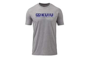 Image of Kuiu KUIU Block Logo T-Shirt in Heather Grey Size 3XL, Heather Grey, 3XL, Cotton, Adult, Male, 8136608284830