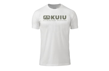 Image of Kuiu KUIU Block Logo T-Shirt in White Size 3XL, White, 3XL, Cotton, Adult, Male, 7600354066590