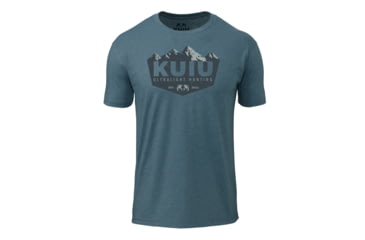 Image of Kuiu KUIU Mountain T-Shirt in Indigo Size 3XL, Indigo, 3XL, Cotton, Adult, Male, 8136630239390