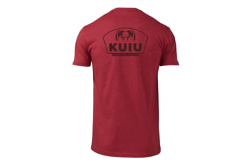 Image of Kuiu KUIU Shield Back Logo T-Shirt in Cardinal Size 3XL, Cardinal, 3XL, Cotton, Adult, Male, 8197779947678