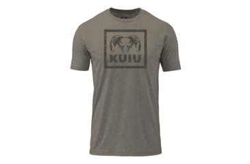 Image of Kuiu KUIU Topo Box T-Shirt in Warm Grey Size 3XL, Warm Grey, 3XL, Cotton, Adult, Male, 7625170976926