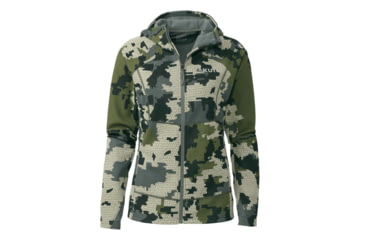 Image of Kuiu Peloton 240 Full Zip Hunting Hoodies - Womens, Verde, XL, 22021-V2-XL