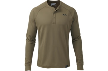 Image of Kuiu PRO Merino 200 Henley Shirt - Mens, Ash, M, 22005-AS-M