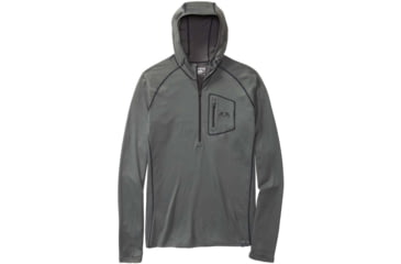 Image of Kuiu Pro Merino 200 Zip-T Hoodie - Mens, Grey, L, 22004-CH-L