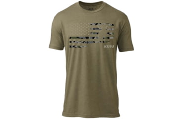 Image of Kuiu Verde Flag T-Shirt - Mens, Military Green, XL, 20060-MG-XL