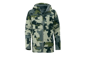 Image of Kuiu Youth Peloton 240 Full Zip Hoodies, Verde, YS, 20036-V2-YS