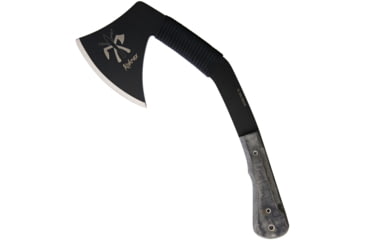 Image of Kukrax Pack Axe, 5 black traction coated 1075HC steel axe head wit, Black canvas micarta handle, KU-1080