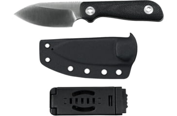 Image of Kunwu Knives Stiffy P Fixed Blade Black, KUNF705BK2