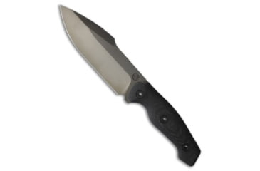 Image of Kunwu Kunwu Stiffy G Fixed Blade Knife Black Micarta 6.1" DLC, Black, ASSAB 88, adult, BHQ-228899