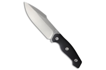 Image of Kunwu Kunwu Stiffy G Fixed Blade Knife Black Micarta 6.1" Satin, Black, ASSAB 88, adult, BHQ-228898