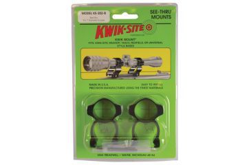 Image of Kwik-Site See-Thru for Weaver Bases 1 Inch Matte Black KS-202M