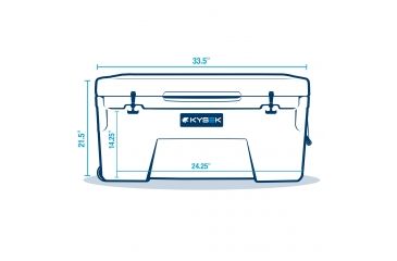 Image of Kysek Ice chest, Marine White, 75L / 79.25 Quart, ECSECWW075L02