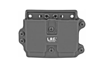 Image of L.A.G. Tactical, Inc. DMC M.C.S., Double Magazine Pouch, 9MM/40Cal, Fits Compact/Slim Magazines, Kydex, Matte Finish, Black 34008