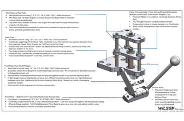 Image of L.E. Wilson Threaded Press, Silver, WIL-SSTP