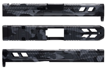 Image of L2D Combat Catalyst Slide RMR Ready, Fits Glock 19 Gen 4, Dark Multicam Cerakote, LD-S-C-194-DM