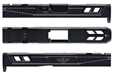 Image of L2D Combat Catalyst Slide RMR Ready, Fits Glock 19 Gen 5, DLC Black, LD-S-C-195-BLK