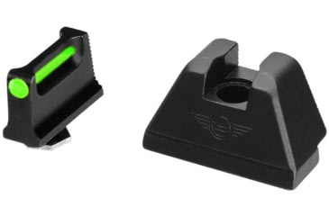 Image of L2D Combat Co-Witness/Suppressor Height Fiber Optic Sight Set, Glock 9mm/.40 S&amp;W/.357 Sig, Green, Fits Glock 9MM / 40S&amp;W / .357 Sig Not G43/43x/48, LD-S-FOS-GLK-GRN