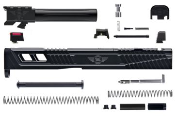 Image of L2D Combat Complete Catalyst Upper Non-Threaded, Fits Glock 19 Gen 3, Black/Black LD-CU-C-193-F-BLK-BLK