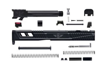 Image of L2D Combat Complete Catalyst Upper Threaded, Fits Glock 19 Gen 3, Black/Black, LD-CU-C-193-FT-BLK-BLK