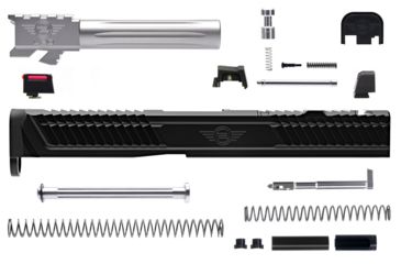 Image of L2D Combat Complete Evo V2 Upper Non-Threaded, Fits Glock 19 Gen 3, Stainless Steel LD-CU-E2-193-F-BLK-SS