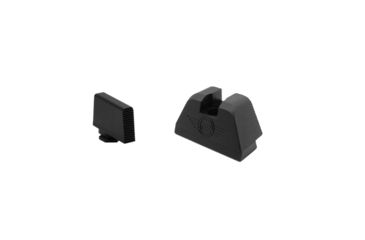 Image of L2D Combat Glock 9mm/.40S&amp;W/.357 SIG Co-Witness/Suppressor Height Contrast Sight Set, Except G43, Black, LD-S-CS-S