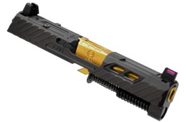 Image of L2D Combat Odyssey Slide Assembly for Sig P320 Compact/X-Carry 3.9, 9mm RMR Ready, Black/Titanium Nitride, LD-CU-O-P320C-F-BLK-TIN