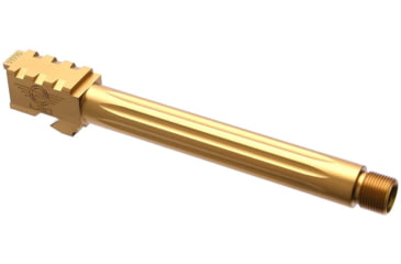 Image of L2D Combat Precision Match Fluted/Threaded Barrel, Glock 34, Titanium Nitride, LD-BBL-PM-34-FT-TIN