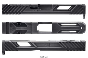 Image of L2D Combat Tyton Slide RMR Ready, Fits Glock 19 Gen 3, Battleworn Cerakote LD-S-T-193-BW