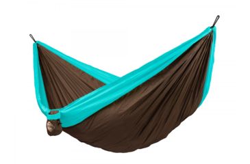 Image of La Siesta Colibri Double Travel Hammock-Turquoise