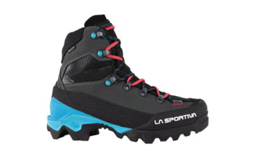 Image of La Sportiva Aequilibrium LT GTX Mountaineering Shoes - Womens, Black/Hibiscus, 37.5, Medium, 21Z-999402-37.5