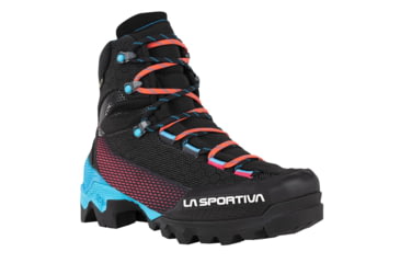 Image of La Sportiva Aequilibrium ST GTX Mountaineering Boot - Women's, Black/Hibiscus, 39, 31B-999402-39