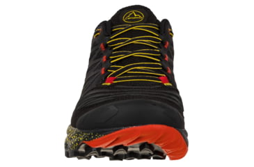 Image of La Sportiva Akasha II Running Shoes - Mens, Black/Yellow, 47.5, 56A-999100-47.5