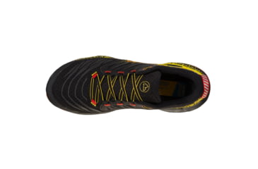 Image of La Sportiva Akasha II Running Shoes - Mens, Black/Yellow, 47.5, 56A-999100-47.5