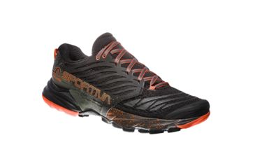 Image of La Sportiva Akasha Trail Running Shoe - Mens, Black/Tangerine, 43, 26Y-999202-43