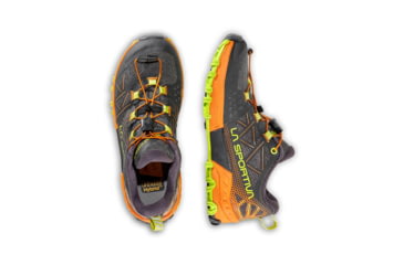 Image of La Sportiva Bushido II Jr Shoes - Kids, Carbon/Hawaiian Sun, 30, 56L-900208-30
