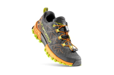 Image of La Sportiva Bushido II Jr Shoes - Kids, Carbon/Hawaiian Sun, 30, 56L-900208-30