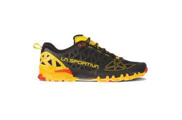 Image of La Sportiva Bushido II Trailrunning Shoes - Mens, Black/Yellow, 40.5, 36S-999100-40.5