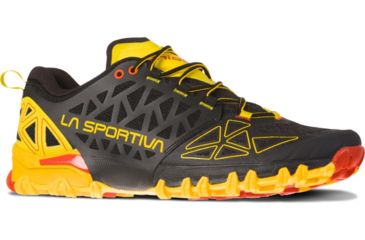 Image of La Sportiva Bushido II Trailrunning Shoes - Mens, Black/Yellow, 40.5, 36S-999100-40.5