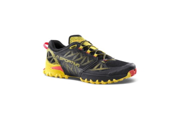 Image of La Sportiva Bushido III Road Running Shoes - Mens, Black/Yellow, 45, 56S-999100-45